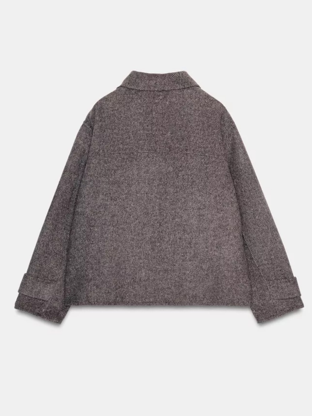 ZARA SHORT WOOL BLEND COAT - Picture 2 of 7